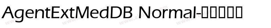 AgentExtMedDB Normal字体转换